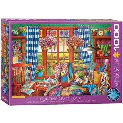 Puzzle Eurographics 1000 piezas Sala de patchwork 6000-5348