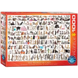 Puzzle Eurographics 1000 piezas El mundo de los gatos 6000-0580