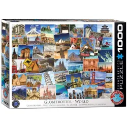 Puzzle Eurographics 1000 piezas Trotamundos: el mundo 6000-0751