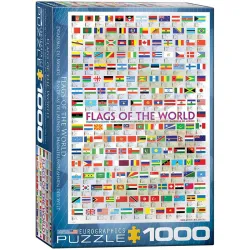 Puzzle Eurographics 1000 piezas Banderas del mundo E6000-0128