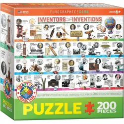 Puzzle Eurographics Kids 200 piezas Inventos y sus inventores 6200-0724