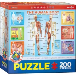 Puzzle Eurographics Kids 200 piezas El cuerpo humano 6200-1000