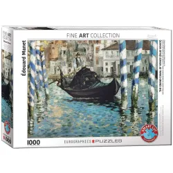 Puzzle Eurographics 1000 piezas El gran canal de Venecia (Venecia azul), Manet 6000-0828