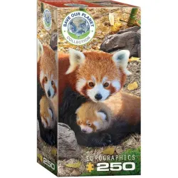 Puzzle Eurographics Save our planet 250 piezas Panda rojo 8251-5557