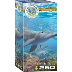 Puzzle Eurographics Save our planet 250 piezas Delfines 8251-5560