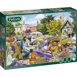 Puzzle Falcon 500 piezas Venta de coche de Village Church 11301