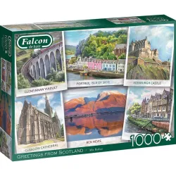 Puzzle Falcon 1000 piezas Saludos desde Escocia 11325