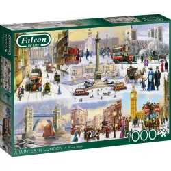 Puzzle Falcon 1000 piezas Invierno en Londres 11306