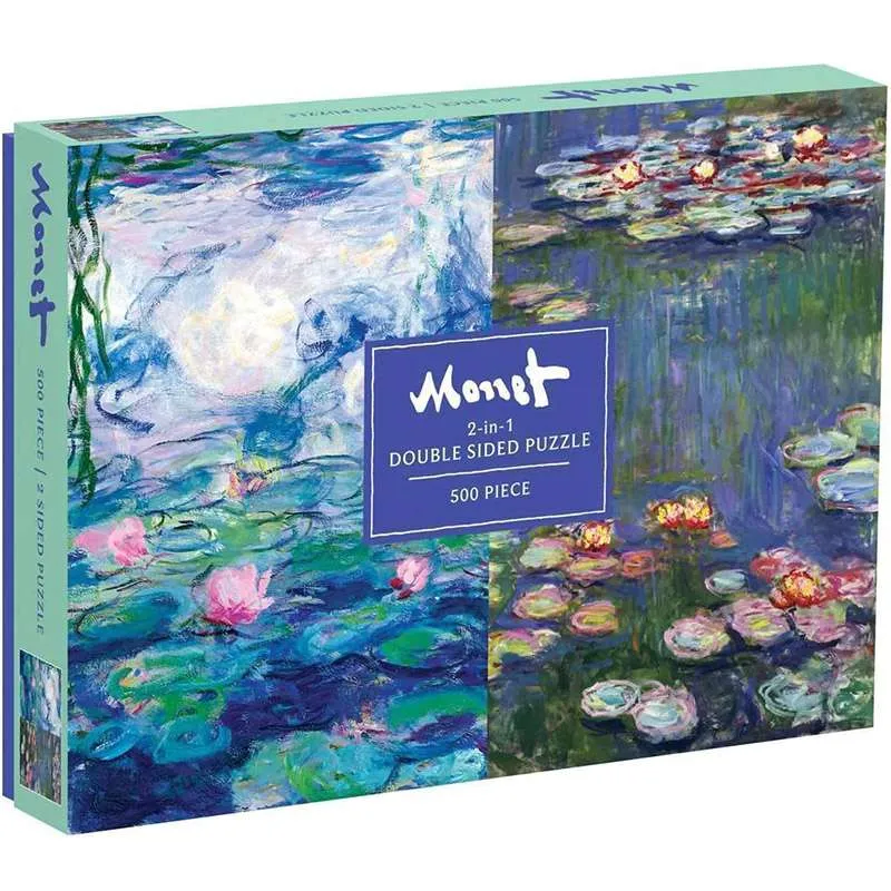 Puzzle Galison Monet de doble cara de 500 piezas