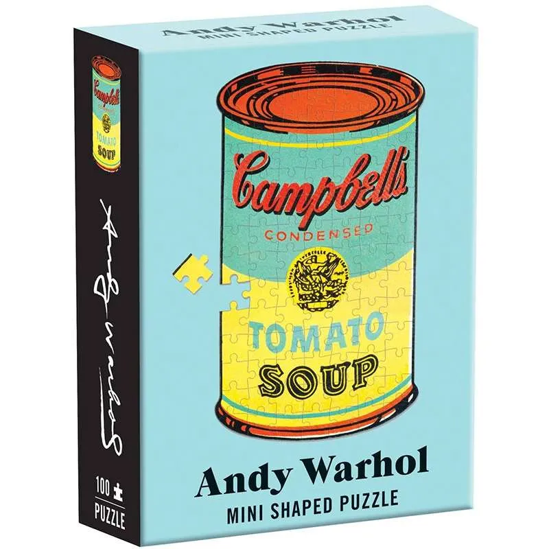 Puzzle Galison Andy Warhol Campbell's Soup con forma de 100 piezas