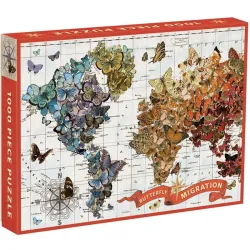 Puzzle Galison Gold Butterfly Migration de 1000 piezas