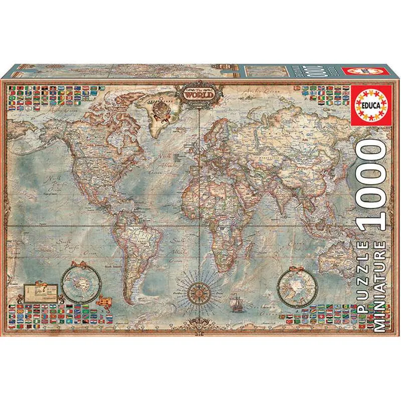 Educa puzzle 1000 miniature.El Mundo, Mapa Político 16764