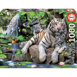 Educa puzzle 1000. Tigres blancos de Begala 14808