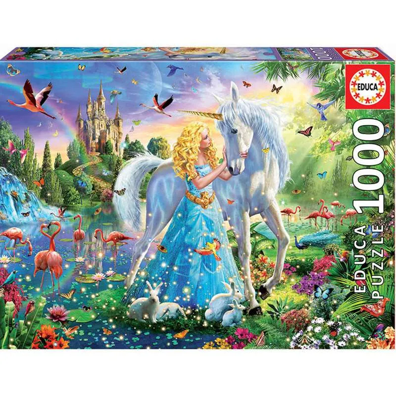 Educa puzzle 1000 piezas. La Princesa y el unicornio 17654