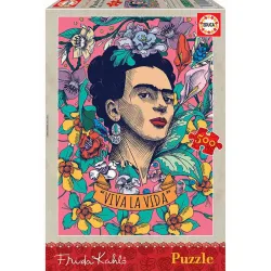 Educa puzzle 500 piezas "Viva la vida", Frida Kahlo