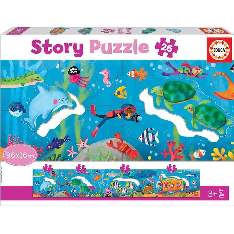 Puzzle Educa 26 piezas Mundo Submarino story puzzle 18902