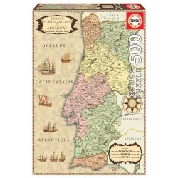 Educa puzzle 500 Piezas. Mapa Portugal 18223