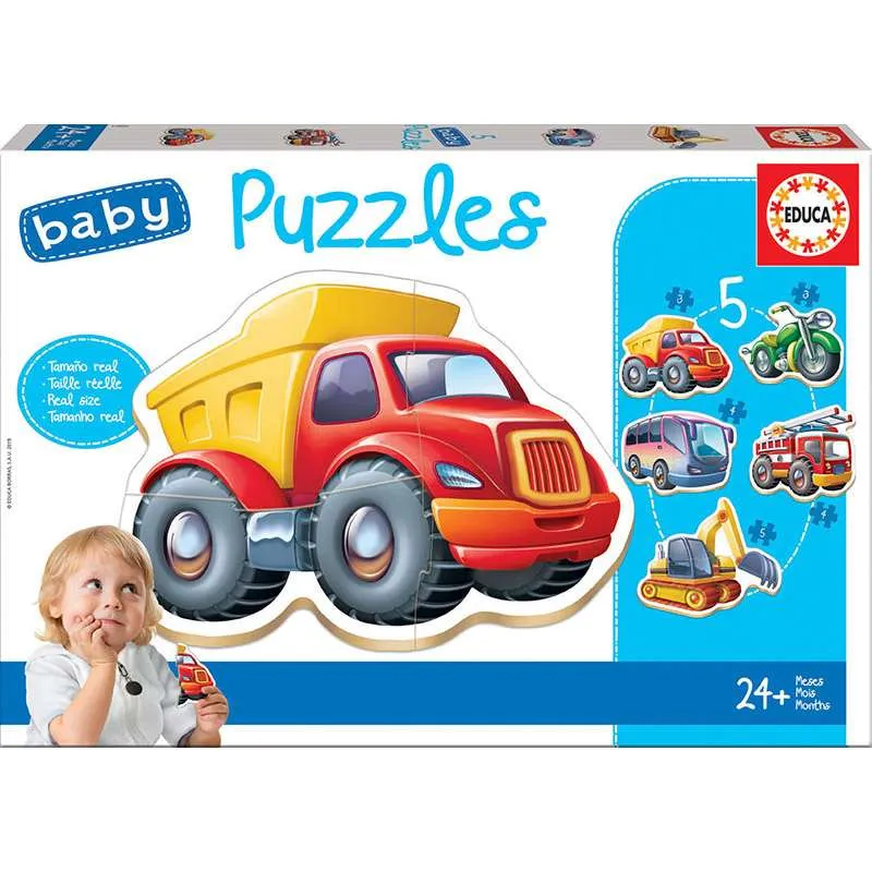 Educa puzzle baby Vehículos 14866