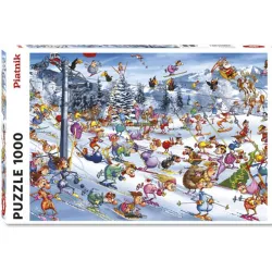 Puzzle Piatnik de 1000 piezas Carrera de esqui navideña 535147