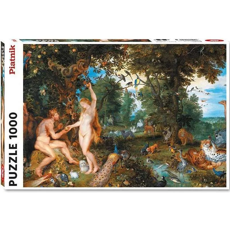 Puzzle Piatnik de 1000 piezas El jardín del Edén con la caída del hombre, Rubens-Brueghel 554544