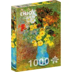 Puzzle Enjoy puzzle de 1000 piezas Florero con Margaritas y Anémonas, Van Gogh 1158
