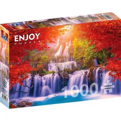 Puzzle Enjoy puzzle de 1000 piezas Cascada Thee Lor Su en otoño, Tailandia 1287