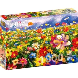 Puzzle Enjoy puzzle de 1000 piezas Prado de flores de colores 1341
