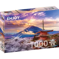 Puzzle Enjoy puzzle de 1000 piezas Monte Fuji en primavera 1368
