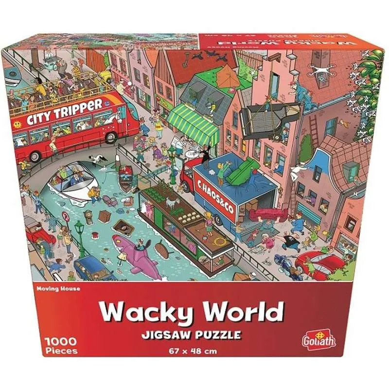Puzzle Goliath Wacky World de 1000 piezas Mudanza 919245
