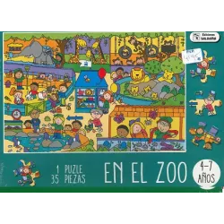 Puzzle infantil En el zoo 35 piezas
