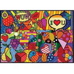 Puzzle Jacarou Inspiración Pop Art de 1000 piezas