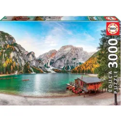 Educa puzzle 3000 piezas Lago Braies en Otoño 19281