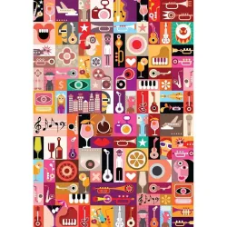 Puzzle Nova Ilustración musical de 1000 piezas 41130
