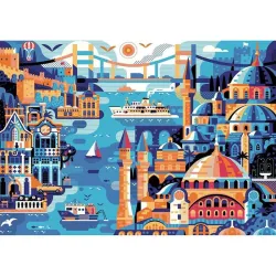 Puzzle Nova Estambul colorida de 1000 piezas 41132