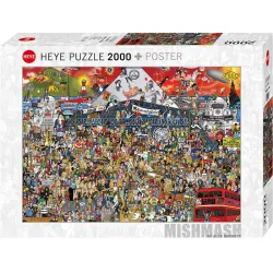 Puzzle Heye 2000 piezas Mishmash Historia de la música británica 29848