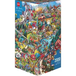 Puzzle Heye 2000 piezas Triangular Vamos de camping 29930