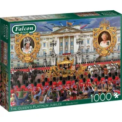 Puzzle Falcon 1000 piezas El jubileo de platino de la reina 11371
