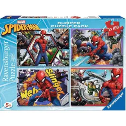 Puzzle Ravensburger Spiderman 4x100 piezas 069149