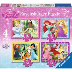 Puzzle Ravensburger Progresivo Princesas Disney 12-16-20-24 piezas 073979