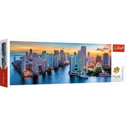 Puzzle Trefl 1000 piezas panorama Miami de noche 29027