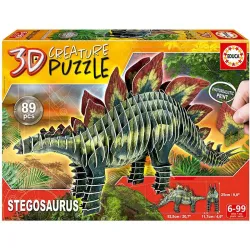 Puzzle Educa 3D Stegosaurus Creature de 89 Piezas 19184