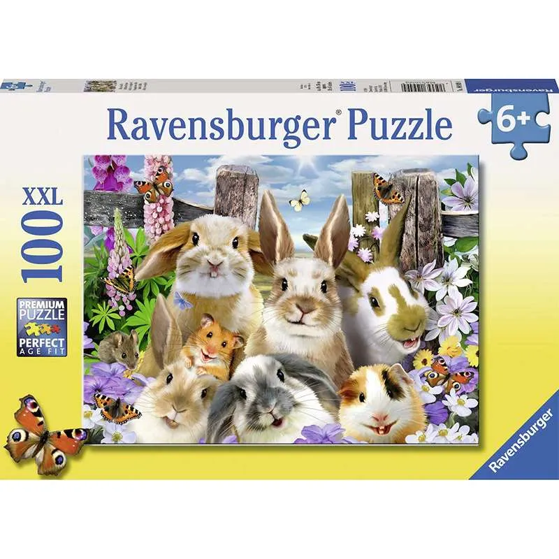 Puzzle Ravensburger Selfie de Conejitos 100 Piezas XXL 129140