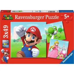 Puzzle Ravensburger Super Mario 3x49 Piezas 051861