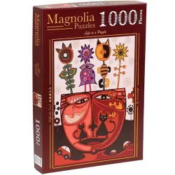 Puzzle Magnolia 1000 piezas Gatos surrealistas 2323