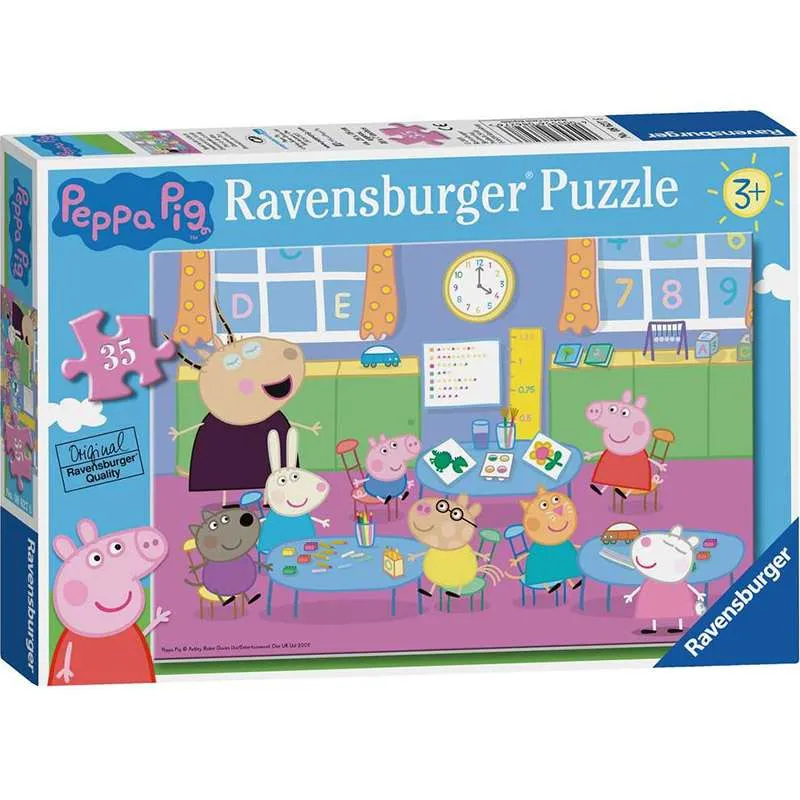 Puzzle Ravensburger Peppa Pig, Diversión en clase 35 piezas 086276