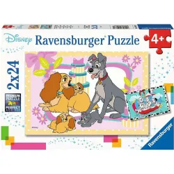 Puzzle Ravensburger Cachorros Disney 2x24 piezas 050871