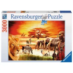Ravensburger puzzle 3000 piezas Massai en la Sabana 170562