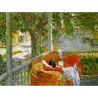 Puzzle madera SPuzzles 80 piezas Couch on the porch, Hassam