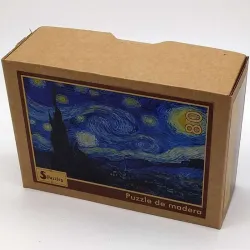 Puzzle madera SPuzzles 80 piezas La noche estrellada, Van Gogh