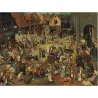 Puzzle madera SPuzzles 80 piezas Don Carnal y doña Cuaresma, Brueghel